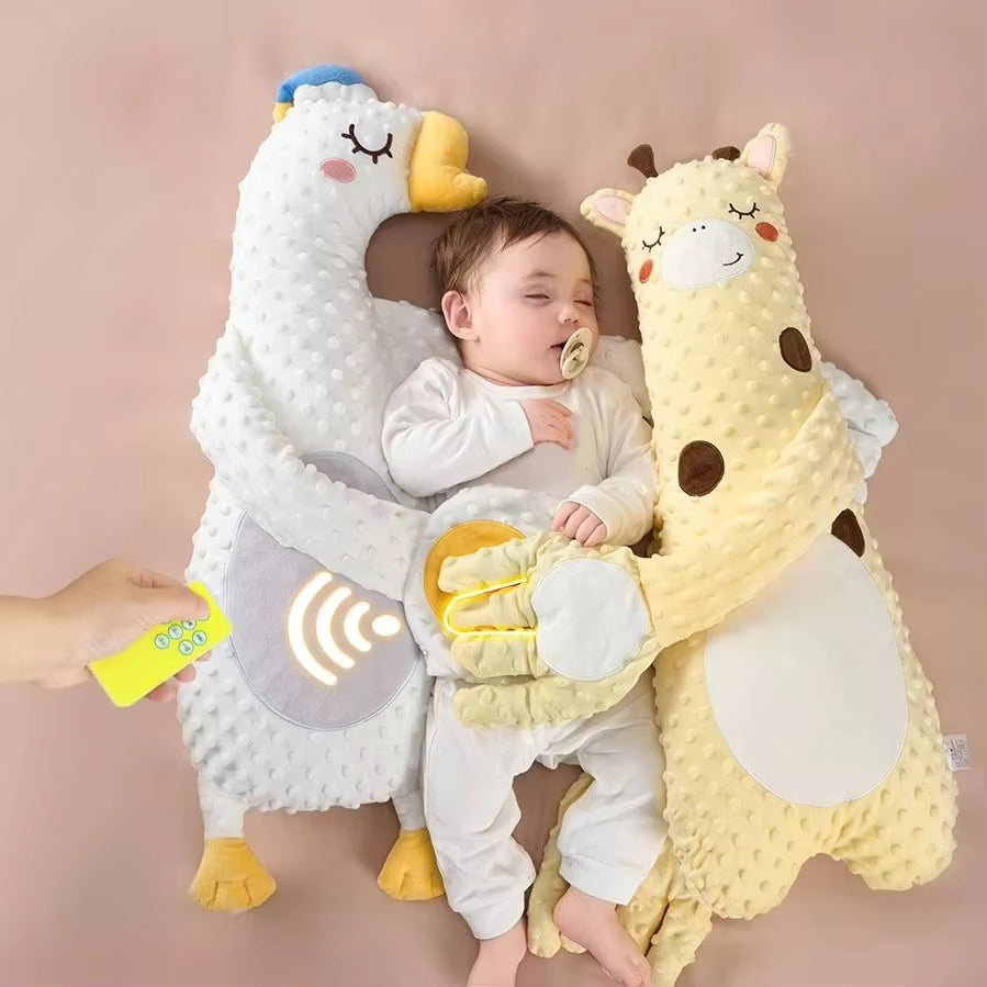 Baby Soothing Pillow with Remote-Controlled Patting Hand – Newborn Sleep Aid
